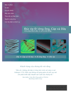 Brochure về in mã cho quy trình đúc ép dây, cáp và ống
